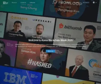 Koreablockchainweek.com(Korea Blockchain Week) Screenshot