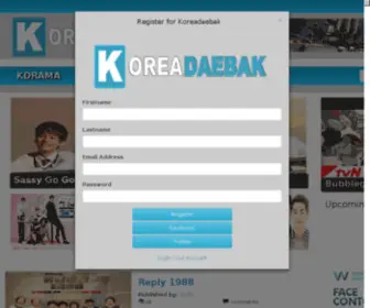 Koreadaebak.com(Koreadaebak) Screenshot