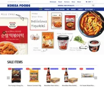 Koreafoods.co.uk(Korea Foods) Screenshot