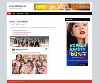 Korean-Clothing.com(Korean Fashion and News Blog) Screenshot