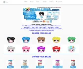 Korean-Lens.com(Buy Color Contact Lens) Screenshot