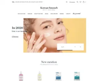 Korean-Smooch.com(Confidentes : site en ligne de cosmétiques coréens en France) Screenshot