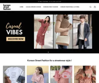 Korean-Street-Fashion.com(Create an Ecommerce Website and Sell Online) Screenshot