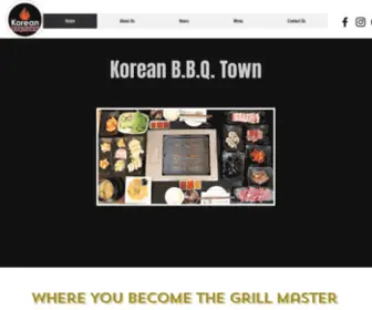 KoreanbbQtown.com(Korean BBQ Town) Screenshot