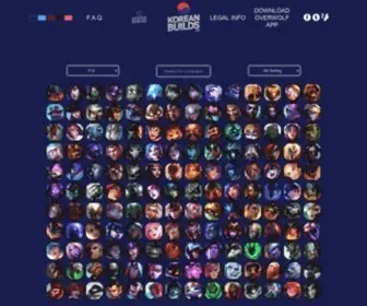 Koreanbuilds.net(Free Daily Updated League of Legends 14.7 Builds From Korea) Screenshot