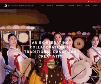 Koreandance.net(The Korean Dance Studies Society of Canada) Screenshot