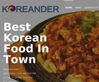 Koreanderbbq.com(Koreanderbbq) Screenshot