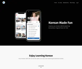 Koreanhoon.com(Learn Korean with KoreanHoon) Screenshot