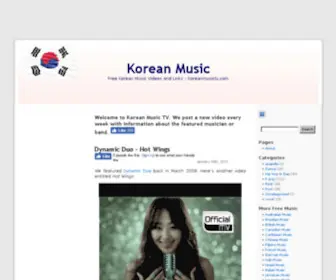 Koreanmusictv.com(Korean Music) Screenshot