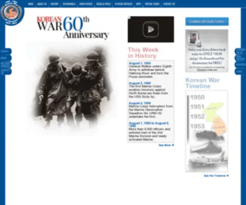 Koreanwar60.com(Koreanwar 60) Screenshot
