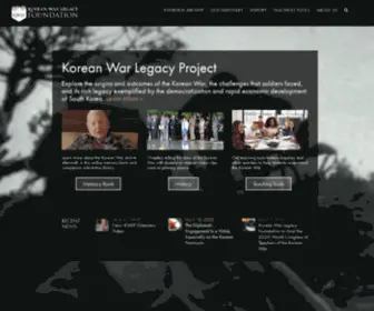 Koreanwarlegacy.org(Korean War Legacy) Screenshot