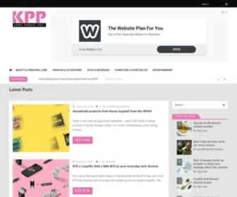 Koreaproductpost.com(South Korea's Leading Products and Brands Media Publication) Screenshot