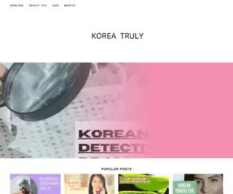 Koreatruly.com(Korea Truly) Screenshot