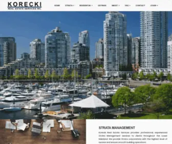 Korecki.ca(Korecki Real Estate Services) Screenshot