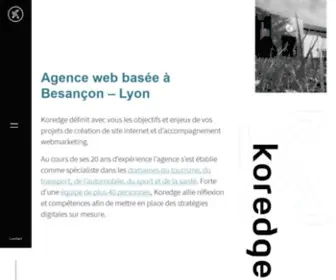 Koredge.fr(Agence web creation de sites internet à Besançon) Screenshot