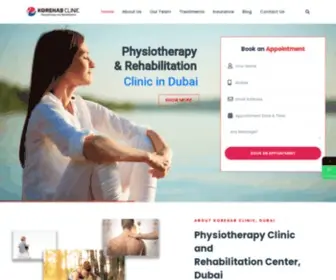 Korehab.com(The Best Physiotherapy and Rehabilitation Clinic in Dubai) Screenshot