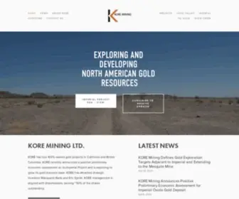 Koremining.com(Kore Mining) Screenshot