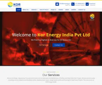 Korenergy.in(Financing and Advisory of Solar Projects in India) Screenshot