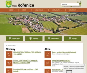 Korenice.cz(Kořenice) Screenshot