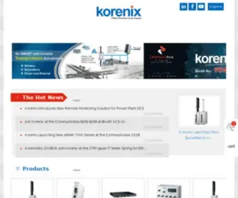 Korenix.com(Industrial data communication) Screenshot