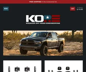Koreraceshop.com(Dodge Ram Suspension) Screenshot