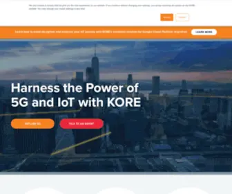 Koretelematics.com(Connect with the leading M2M network provider) Screenshot