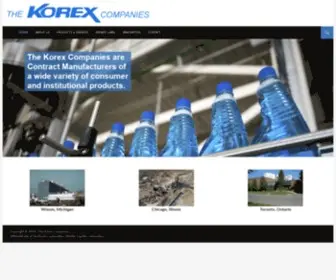 Korex-CA.com(The Korex Companies) Screenshot