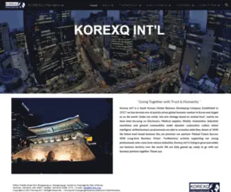 Korexq.com(KOREXQ International) Screenshot