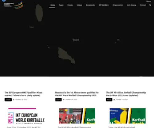 Korfball.org(International Korfball Federation) Screenshot