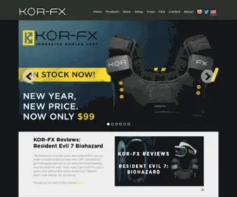 Korfx.com(KOR-FX 4DFX Haptic Gaming Vest) Screenshot
