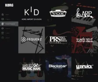 Korg-KID.com(KORG Import Products(KID)) Screenshot
