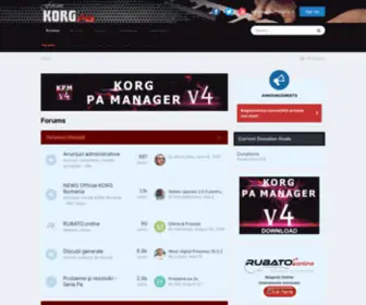 Korgforum.ro(Forum KORG Pa) Screenshot
