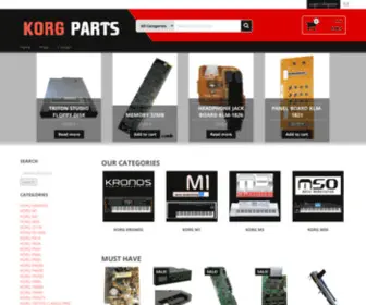 Korgparts.net(Korg Parts) Screenshot
