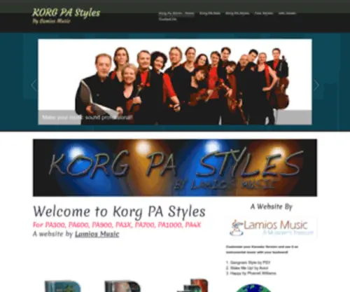 Korgpastyles.com(Home) Screenshot