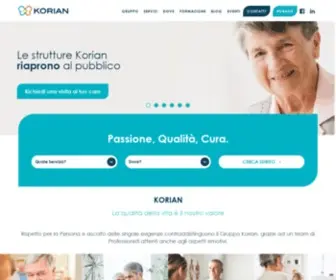 Korian.it(Residenze per anziani e servizi sanitari) Screenshot