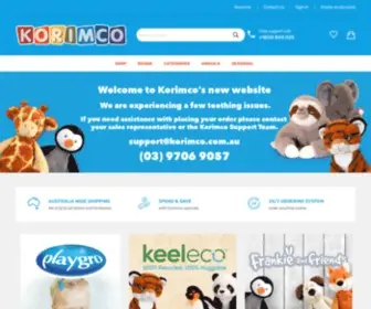 Korimco.com.au(Korimco Toys) Screenshot