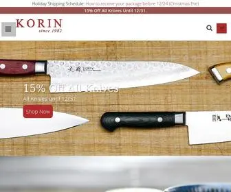 Korin.com(Japanese Chef Knives) Screenshot