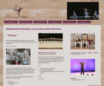 Korinna.de(Ballettschule München von Korinna Söhn München) Screenshot