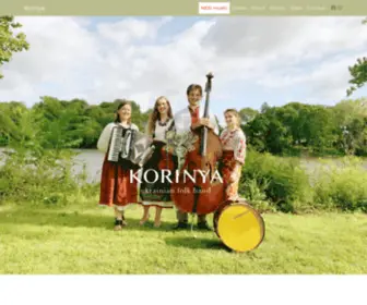 Korinyaband.com(Ukrainian Folk Band) Screenshot