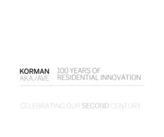 Kormancommunities.com(Korman Communities specializes in Residential Real Estate) Screenshot