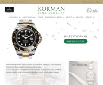 Kormanfinejewelry.com(Jewelry Store Austin) Screenshot