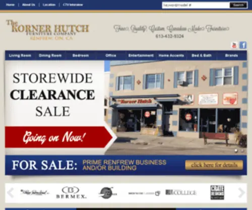 Kornerhutch.com(Furniture in Renfrew) Screenshot