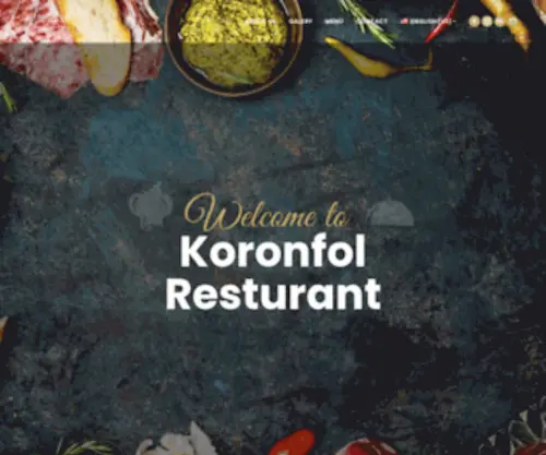 Kornfol.com(Main Website for Koronfol Resturant) Screenshot