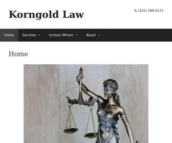 Korngoldlaw.com(Korngold Law) Screenshot