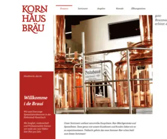 Kornhausbraeu.ch(Kornhausbräu) Screenshot