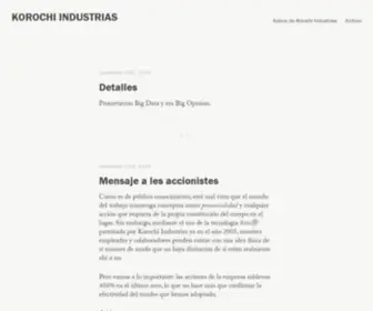 Korochi.com(Korochi Industrias) Screenshot