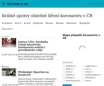 Korona-V.eu(Koronavirus v CR) Screenshot