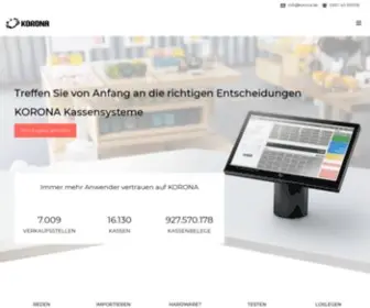 Korona.de(KORONA Kassensysteme) Screenshot