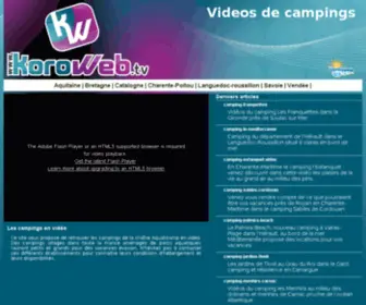 Koroweb.tv(Video de campings dans toute la France) Screenshot