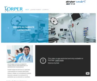 Korpermedical.com(KORPER Medical Supplies) Screenshot